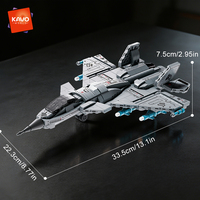 Vente en gros de blocs de construction personnalisés pour le modèle d'avion de chasse J-15 - 500+ pièces en plastique ABS, jouet électronique éducatif