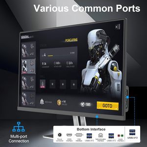 Siughva 24 "FHD Máy Tính Để Bàn Tất Cả Trong Một Máy Tính Với N5095 8GB RAM 512GB SSD Core I7 Quad-Core RGB Bàn Phím Có Dây Chuột 16GB HD - Product Image 5