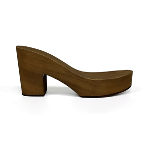 Zuecos Clásicos de Madera con Punta Abierta, Hechos a Mano, con Tacón Alto, para Invierno, Otoño y Verano, Aptos para Caminar Descalzo - Product Image 3