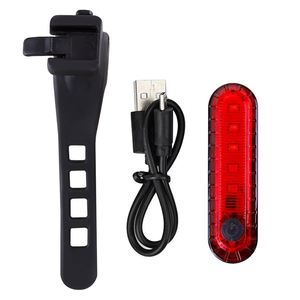 Custom Logo <b>USB</b> <b>Rechargeable</b> Bike Tail <b>Light</b> 4 Modes COB LED High Brightness Promotional Gift Universal Elastic Strap Rear Lamp - Product Image 2