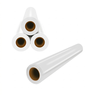 Film étirable en polyéthylène linéaire à faible densité (LLDPE) lisse et transparent, largeur 30 cm et longueur 100 m, pour emballage industriel