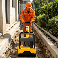 Compacteur à plaque vibrante électrique fiable de 4 kW pour entrepôts, routes et sols, personnalisable ODM