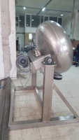 SUISER MAKINE Handmatige Roterende Trommel Coating Mixer van RVS voor Gecoate Noten Dragee