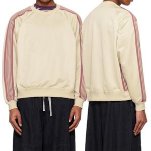 Suéter Personalizado con Logotipo, Unisex, Cuello Redondo, Algodón y Poliéster, Tejido Interlock, Sudadera con Ribete de Punto a Rayas, Tallas Grandes - Product Image 6