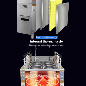 Thông minh 6 nồi tự động nâng mì ống Máy nấu ăn ngoài trời thiết bị nhà bếp Thương mại tiết kiệm năng lượng mì Ramen - Product Image 5
