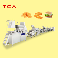 Ligne de production automatique de galettes de viande falafel en forme d'étoile carrée ronde de 2 à 10cm