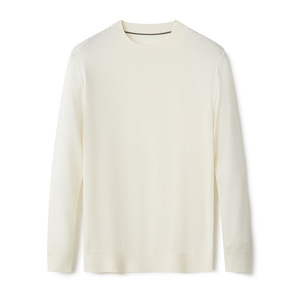 Áo len nam dệt kim 16GG cổ tròn, nhiều màu tùy chọn, bán trực tiếp từ nhà máy, 100% len Merino-2/48S, tay dài - Product Image 5