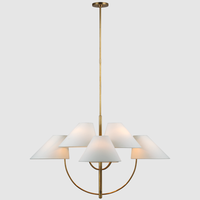 Lustre classique français rétro XINZHONG en laiton massif, luminaire de luxe simple pour salon et chambre à coucher, style chandelier