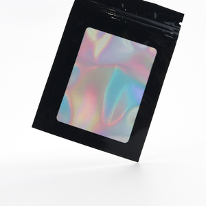 7*10cm Popular Stock Size Custom Logo Plastic Mylar <b>Bag</b> Zipper Resealable Side Gusset <b>Bag</b> <b>Packaging</b> <b>Bags</b> with Window Closure - Product Image 5