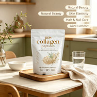 Poudre de collagène multi-peptides pur pour la peau, les cheveux, les ongles et les articulations, anti-âge, sans arôme, complément alimentaire 907g, marque HUANJING, vente en gros