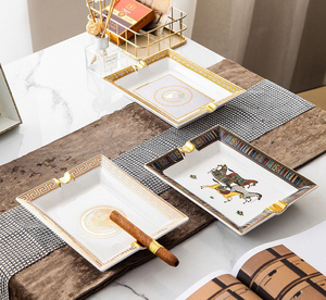 Asbak keramik besar kotak, dekorasi rumah ruang tamu hotel kantor - Product Image 2