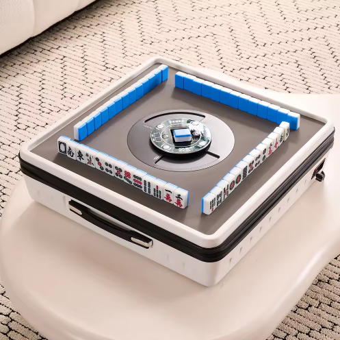 Modern Portable Automatic American and Chinese Mahjong Table with Magnetic Tiles and Handheld Mini Gaming Table
