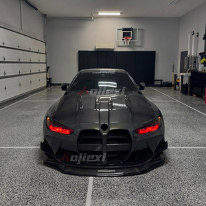 Cubierta de capó de motor de fibra de carbono seco estilo <span class=keywords><strong>AN</strong></span> para BMW G80 M3 G82 G83 M4 2021 + capó de motor de carbono Kit de carrocería de instalación perfecta - Product Image 3