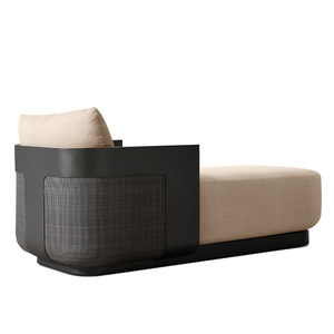 Thiết kế mới sang trọng khách sạn hồ bơi phòng chờ ghế <span class=keywords><strong>Patio</strong></span> đồ nội thất vườn giường Chaise phòng chờ không thấm nước mây nhôm ngoài trời đi văng - Product Image 3