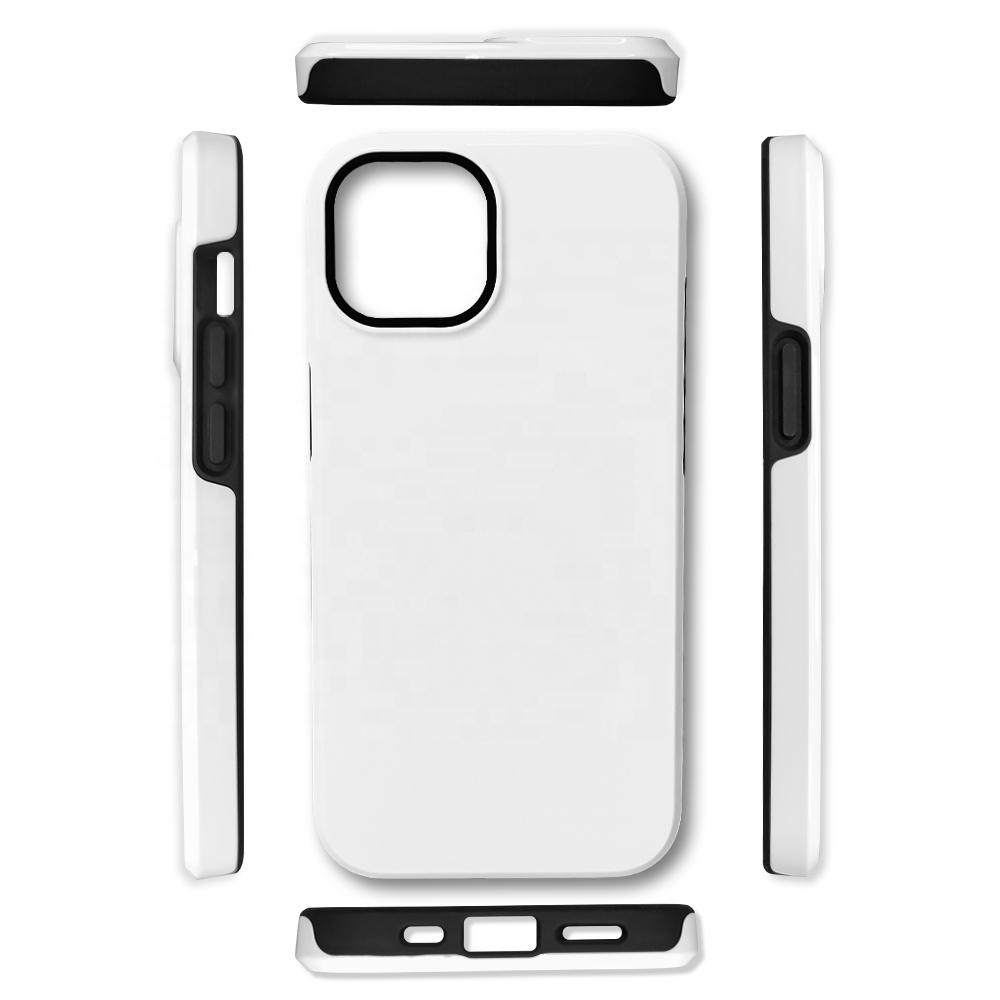 Lancoda для iphone 14 жесткие 3D 2 в 1 Чехлы для телефона с сублимационным покрытием