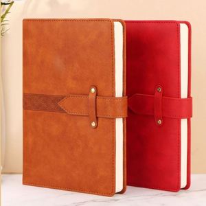 2025 Newly Factory Price Bulk Red Grey Printed Gift Stationery School PU Leather A5 Notebook Custom Logo Wholesale - Product Image 2