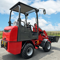 Mini Elektrischer Radlader Kleiner Frontlader 1000kg Traglast Elektrischer Mini-Frontlader 4WD Batteriebetrieben