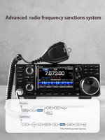 ICOM 7300 HF 50mhz Transceiver kendaraan, Radio kendaraan kualitas suara Superior dengan Remote Control IP layar tampilan LED warna