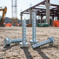 Carbon Steel Self-Tapping Concrete Screws M6-M12 Hex Flange Anchor Bolts Expansion Fasteners for Construction