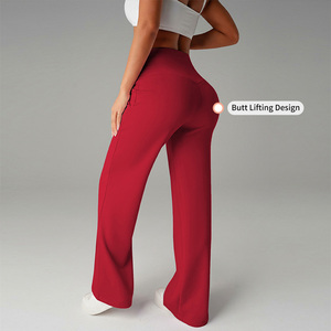 <span class=keywords><strong>Pantaloni</strong></span> Sportivi da <span class=keywords><strong>Donna</strong></span> Personalizzabili <span class=keywords><strong>con</strong></span> Logo, <span class=keywords><strong>Comodi</strong></span> e Larghi, a Gamba Larga, per Corsa e Allenamento, Tinta Unita, <span class=keywords><strong>Vita</strong></span> Alta, <span class=keywords><strong>con</strong></span> Tasche - Product Image 5