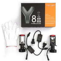 Canbus Mini proyector LED faro bombilla Kit H4 Y8 Y7 Y6D Y10 Y1 Y2 6500K Color luz antiniebla lámpara de conducción foco
