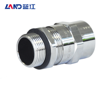 Passe-câbles tubulaires en laiton nickelé filetés M/G/NPT, étanches IP68, haute/basse tension, certifiés CE, avec joints d'étanchéité