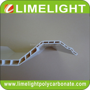 Tôle de toiture en PVC ondulé avec revêtement UV, structure à double paroi, bleu, blanc, bleu+blanc, fabriqué en Chine - Product Image 2