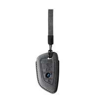 Étui de protection pour clé de voiture en Alcantara Premium Xingcong, remplacement de la coque de clé pour BMW Série 3/4/5/6/7 X3 X5 X6 Z4