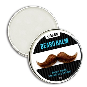 Baume hydratant pour <span class=keywords><strong>barbe</strong></span>, produit cosmétique, OEM, vente en gros, nourrissant, adoucissant, cire, 60G, livraison gratuite - Product Image 1