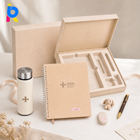 Ensemble de carnets personnalisés haut de gamme pour cadeaux, papeterie, écriture quotidienne, papier crème, reliure cousue, bande élastique, écologique, faible MOQ