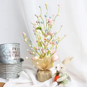 New Christmas Decoration Supplier 45cm Easter Egg Table Tree With Light