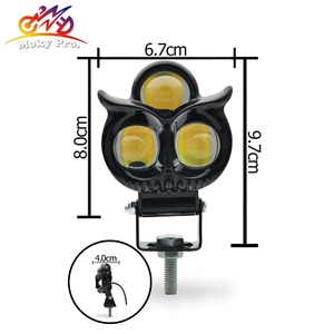 Nouveau style de phare antibrouillard LED pour moto, phare hibou à 3 lentilles pour moto, projecteurs pour moto - Product Image 6