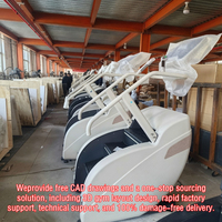 Machine à grimper les escaliers de qualité professionnelle en blanc pour l'entraînement cardio en salle de sport avec console LED et poignées multi-grip