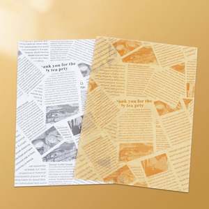 Hot Sale Food Wrap <b>Paper</b> Factory Custom logo Printed Food Grade PE Coated Greaseproof Sandwich and Hamburger <b>Wrapping</b> <b>Paper</b> - Product Image 6