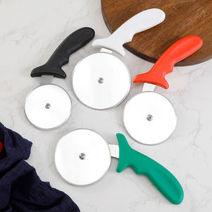 持続可能なステンレス鋼ピザスライサーカッターホイール白プラスチックハンドル付き食品グレードベーキングツール - Product Image 2