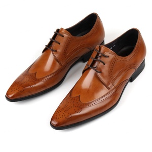 Chaussures en cuir pour hommes de style britannique avec motif gaufré, chaussures de travail pour hommes, chaussures en cuir décontractées de haute qualité, grandes tailles - Product Image 1