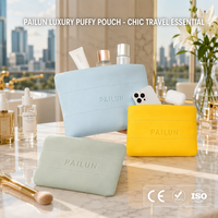 PAILUN Trousse de Maquillage Rembourrée - Pochette de Toilette Imperméable Multicolore - Étui de Voyage de Luxe - Trousse de Maquillage Chic