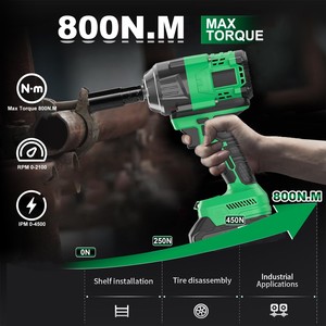 3 1/2 20V Industrial-Grade Cordless Impact <b>Wrench</b> 800nm Torque DIY CW-20DNEW Cordless Impact <b>Wrench</b> CW-20DNEW - Product Image 2