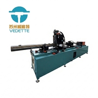 Machine de perçage de colonnes CNC automatique pour tuyaux en acier inoxydable de 8 pouces, avec poinçonnage de trous de 1 et 4 pouces, refroidissement liquide
