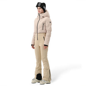 Traje de Esquí para Mujer 2026, Nuevo, Personalizado, de Alta Calidad, de una Pieza, con Capucha y Cuello de Piel, Impermeable, Cortavientos, Transpirable, Térmico - Product Image 5