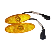Feux de position latéraux d'angle Oem Odm Higer lampe de contour camion bus 24v contour lampe à LED jaune rouge feux de bus