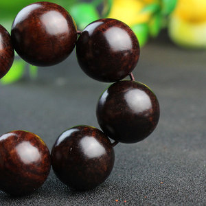 Lao Rosewood Prayer <b>Beads</b> 15mm Round Wooden <b>Bracelet</b> For <b>Men</b> And Women Jewelry - Product Image 2