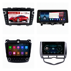 Radio con Android Auto Inalámbrico para <span class=keywords><strong>Honda</strong></span>, Marco Doble DIN, Unidad Principal Android, Bluetooth, Estéreo, Sistema de Navegación GPS - Product Image 1