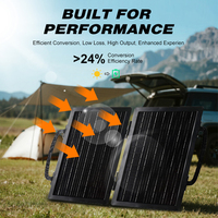 Calidad fuera de la red confiable 10W 20W 30W 40W 50W Sistema solar doméstico Estación solar Paneles solares plegables para el hogar al aire libre