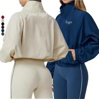 Veste coupe-vent zippée légère et personnalisée pour femme, grande taille, pour le sport, la course en extérieur, séchage rapide