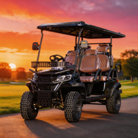 Carro de Golf de 4 Plazas y 72V con Batería de Litio, Homologado por el DOT para Ranchos en EE. UU., con Color Personalizado y Espacio de Carga Trasero Personalizable