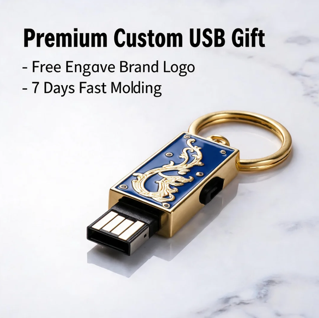 High-End USB Flash Drive Zinc Alloy Diamond Handbag Pen Drive Polished Electroplated Gold Custom LOGO 4GB 8GB 16GB 32GB 64GB