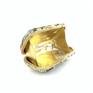 OC4374 elegante Clutch da sera con ricamo in strass e diamanti fodera in PU - Product Image 5