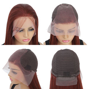 批发100% 人发无胶假发高清13*4透明蕾丝正面巴西深卷曲波浪婴儿头发直发假发 - Product Image 3