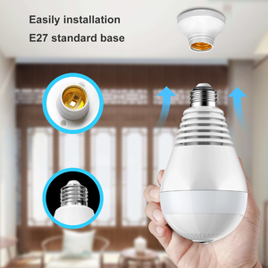 Manufacturer Home Wireless Light Bulb Lamp <b>Wifi</b> E27 <b>Camera</b> 360 Degree Pnaoramic Wireless IR <b>Security</b> HD CCTV <b>Camera</b> BC01 Bulb Ca - Product Image 5